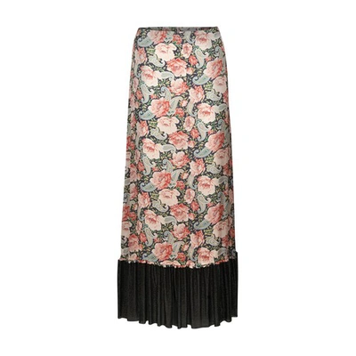 Shop Rabanne Floral Print Skirt In P001