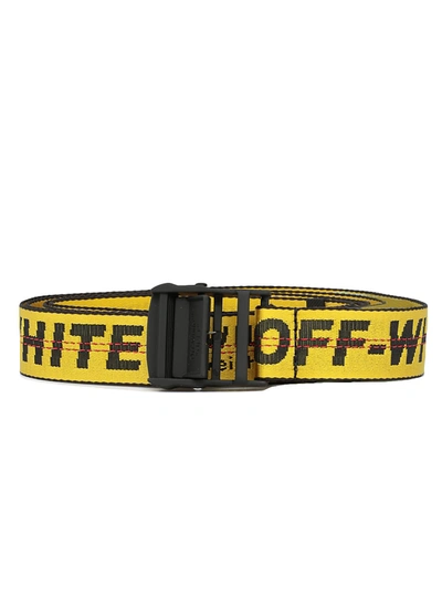 Shop Off-white Classsic Industrial Belt In Yellow Black