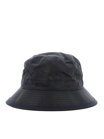 Shop Barbour Wax Sport Bucket Hat In Blue
