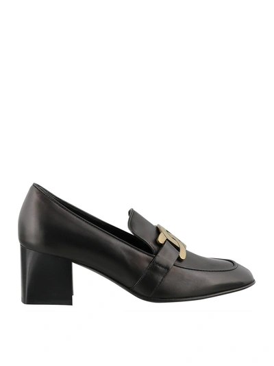 Shop Tod's Kate Smooth Leather Pumps In Black