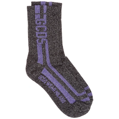 Shop Gcds Women's Socks Logo In Black