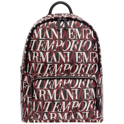 Shop Emporio Armani Men's Rucksack Backpack Travel In Red