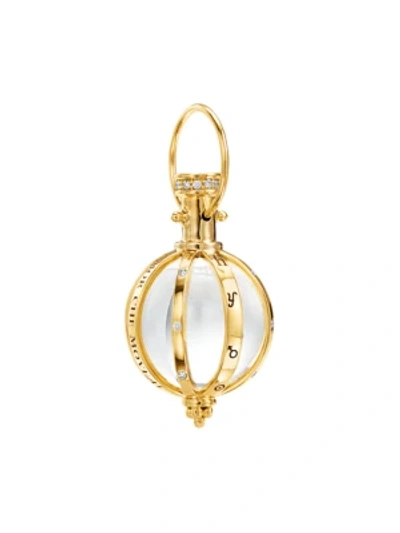Shop Temple St Clair Women's Celestial 18k Yellow Gold, Diamond & Crystal Astrid Crystal Amulet