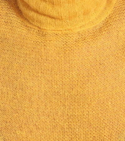 Shop Victoria Beckham Alpaca-blend Turtleneck Sweater In Yellow