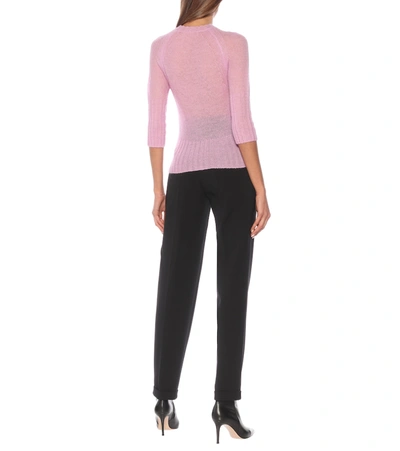 Shop Victoria Beckham Alpaca-blend Sweater In Pink