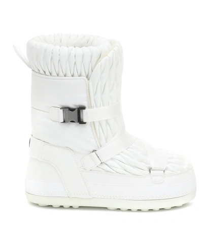 Shop Bogner Tignes Quilted Snow Boots In White
