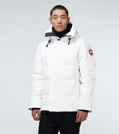 Shop Canada Goose Macmillan Parka Jacket In White