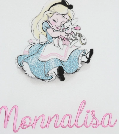 Shop Monnalisa X Disney® Alice Cotton Blanket In Pink