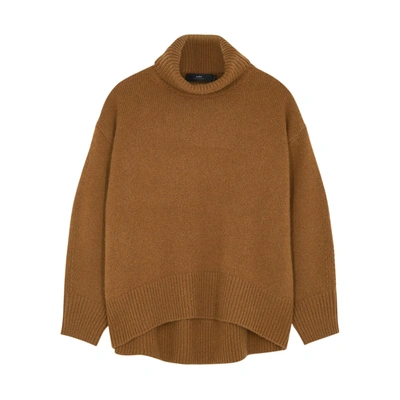 Shop Arch4 World's End Roll-neck Cashmere Jumper In Brown