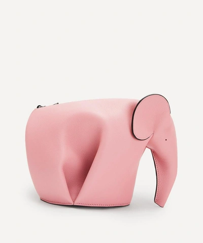 Shop Loewe Mini Elephant Leather Bag In Candy