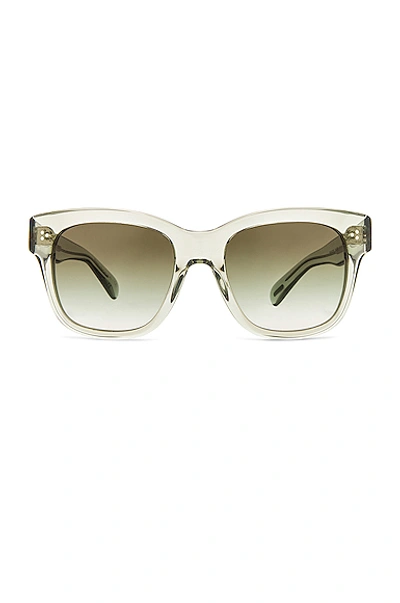 Shop Oliver Peoples Mellery Sunglasses In Washed Sage & Olive Gradient