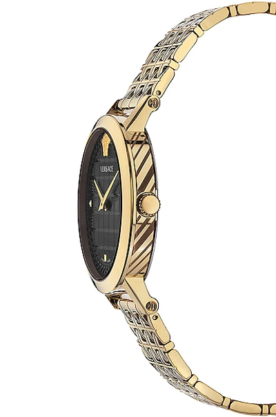 Shop Versace Medusa Chain 37mm Watch In Yellow Gold