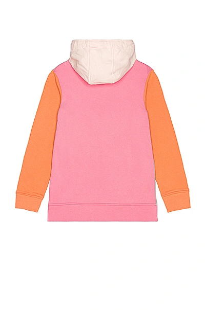 Shop Comme Des Garçons Shirt Logo Hoodie In Pink & Mix