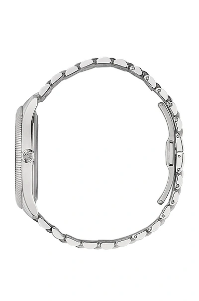Shop Gucci G-timeless Watch In Silver
