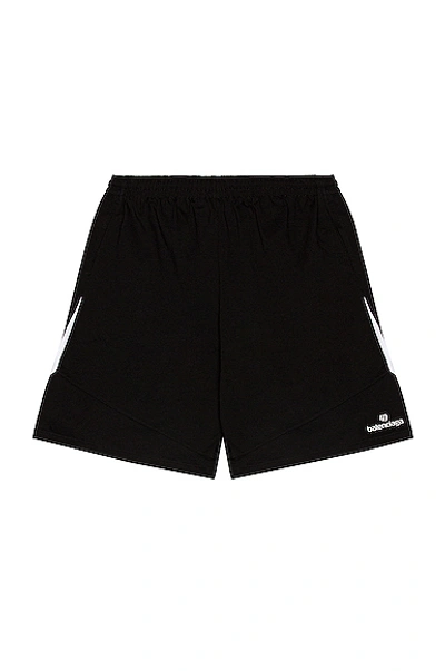 Shop Balenciaga Soccer Shorts In Black