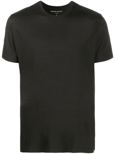 Shop Derek Rose Basel Crew Neck T-shirt In Black