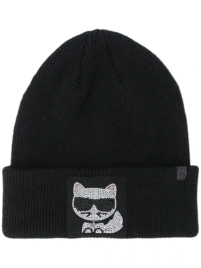 KARL LAGERFELD KARL CAT BEANIE HAT 