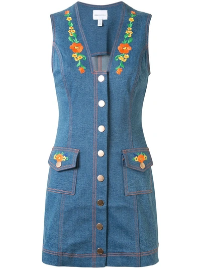 Shop Alice Mccall Winona Mini Dress In Blue