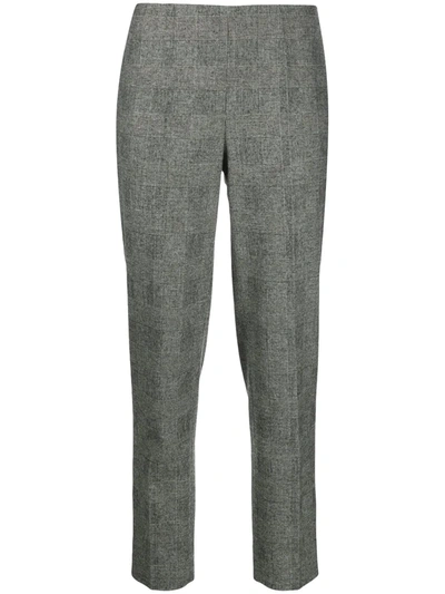 Shop Piazza Sempione Mid-rise Cropped Trousers In Grey
