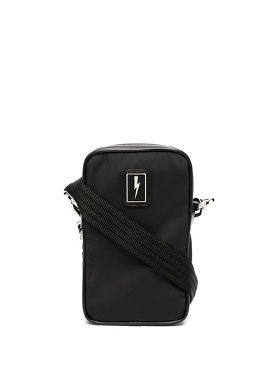 Shop Neil Barrett Logo-patch Messenger Bag In Black
