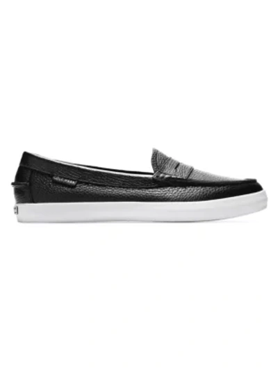 Shop Cole Haan Nantucket Leather Penny Loafers In Black