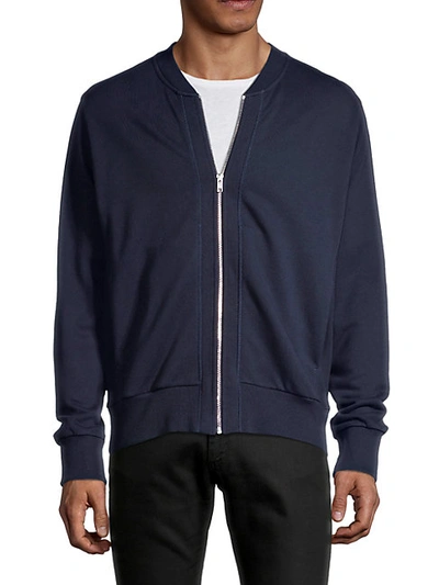 Shop Kenzo Tiger Cotton Jacket In Navy