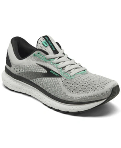 Shop Brooks Women's Glycerin 18 Running Sneakers From Finish Line In Gray, Black