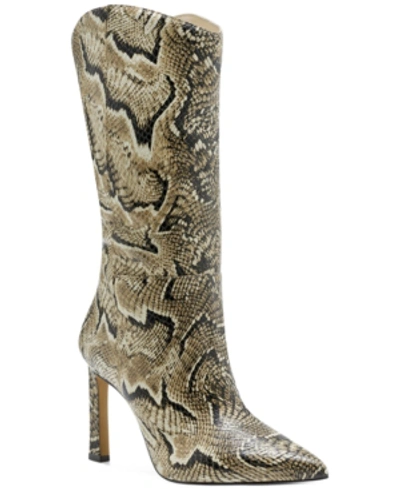 Shop Vince Camuto Women's Senimda Mid-calf Boots Women's Shoes In Snake