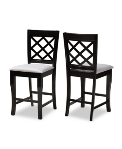 Shop Furniture Alora Counter Stool (set Of 2) In Grey