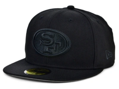 Shop New Era San Francisco 49ers Basic Fashion 59fifty-fitted Cap In Black