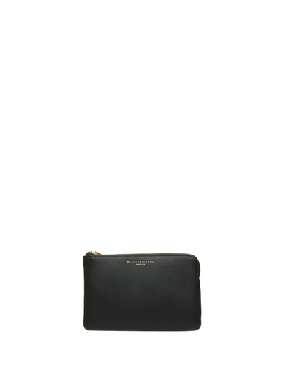 Shop Gianni Chiarini Black Leather In Nero