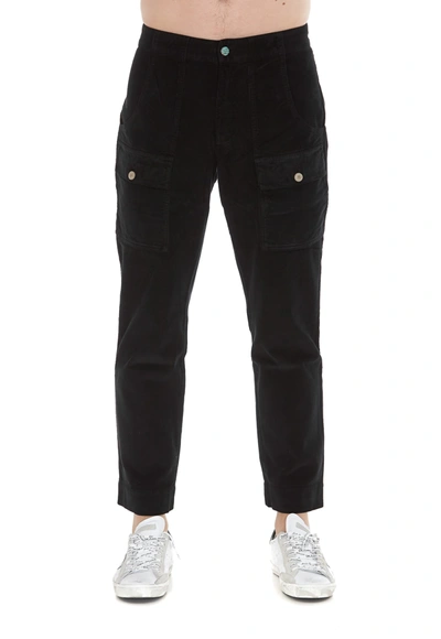 Shop Palm Angels Corduroy Trousers In Black