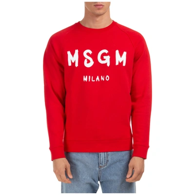 Shop Msgm Gymnic Sweatshirt In Rosso