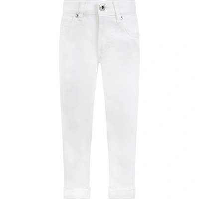 Shop Dondup White George Jeans For Boy