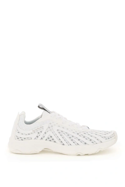 Shop Acne Studios Trail Mesh Sneakers In White