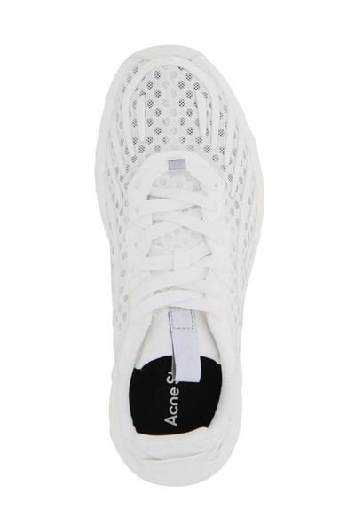 Shop Acne Studios Trail Mesh Sneakers In White