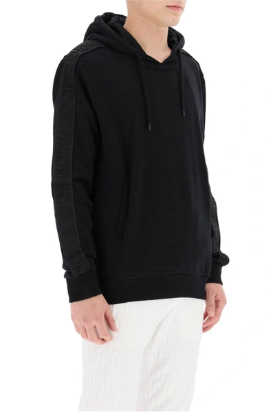 Shop Fendi Sweatshirt With Ff Bands In Black