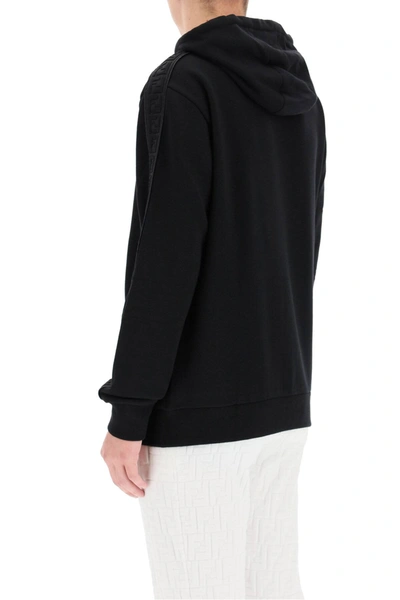 Shop Fendi Sweatshirt With Ff Bands In Black