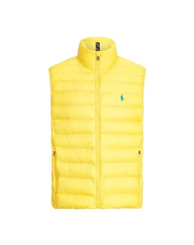 Shop Polo Ralph Lauren Down Jackets In Yellow