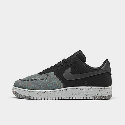 Shop Nike Men's Air Force 1 Crater Casual Shoes In Black/photon Dust/dark Smoke Grey
