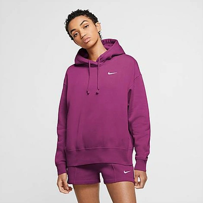 Shop Nike Women's Sportswear Hoodie In Pink/purple