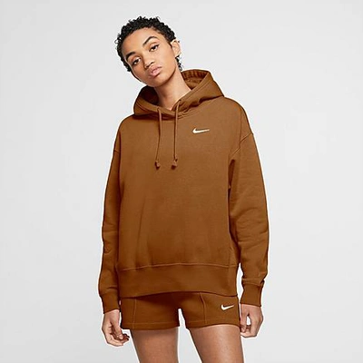 Shop Nike Women's Sportswear Hoodie In Brown