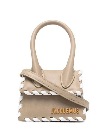 Shop Jacquemus Le Chiquito Bag In Neutrals