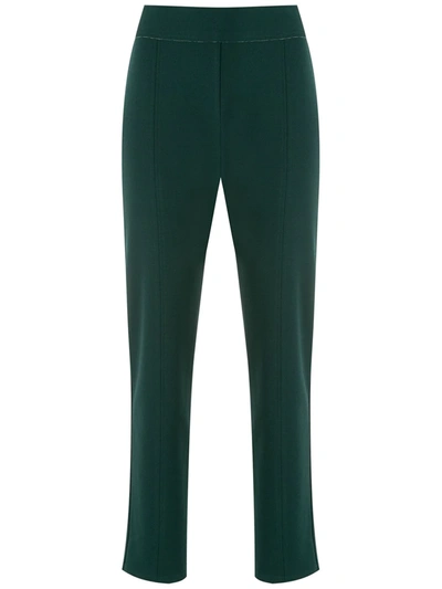 Shop Alcaçuz Straight Leg Trousers In Green