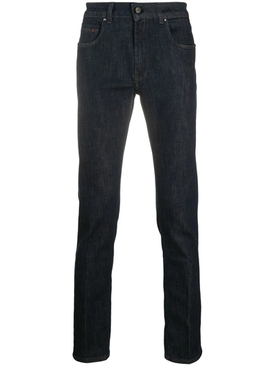 Shop Fay Mid-rise Skinny Jeans In Blue