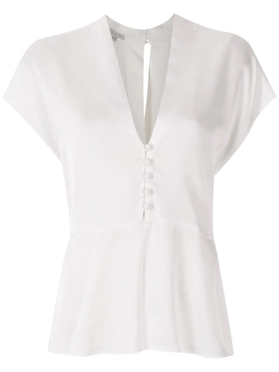 Shop Alcaçuz Amiti Button-front Blouse In White