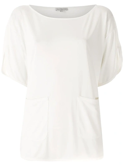 Shop Alcaçuz Akako Short-sleeve Blouse In White