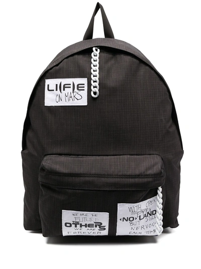 Shop Eastpak Slogan Medium Backpack In Black