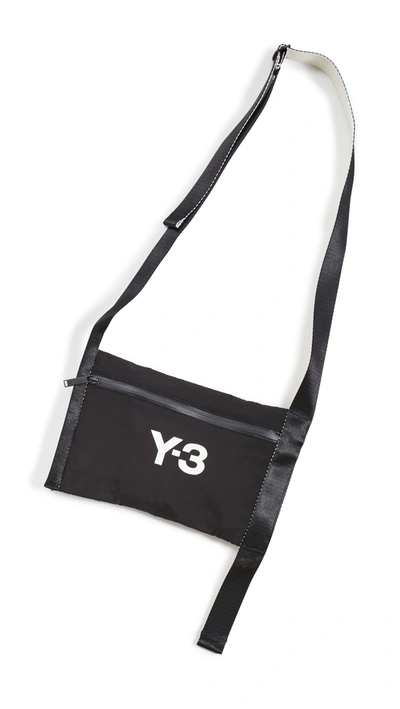 Shop Y-3 Ch3 Sacoche Shoulder Bag In Black/cream White