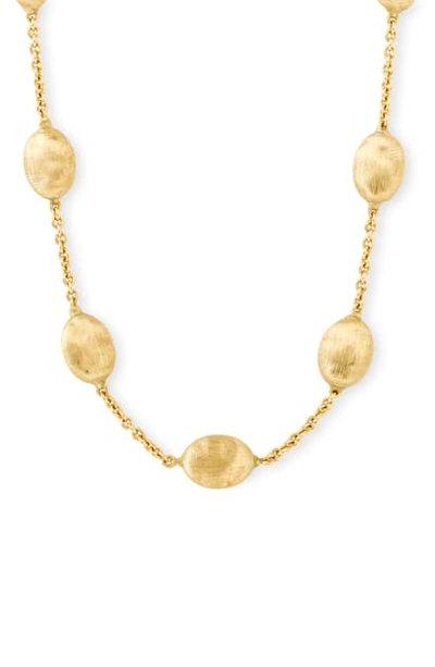 Shop Marco Bicego 'siviglia' Station Necklace In Yellow Gold